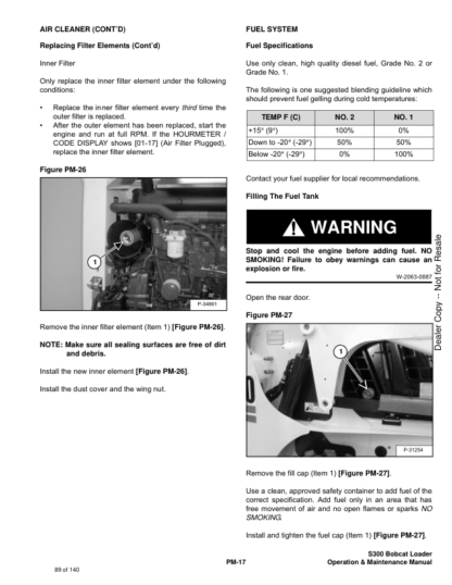 Bobcat S300 Skidsteer Operation Maintenance Manual 5215 5216 - Image 11