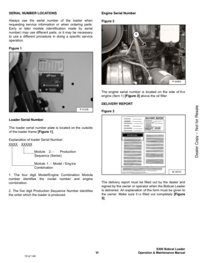 Bobcat S300 Skidsteer Operation Maintenance Manual 5215 5216 - Image 4