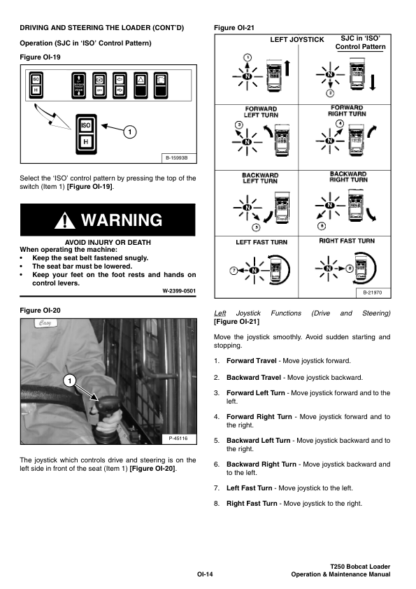 Bobcat T250 HF Operation Maintenance Manual 5256 5257 - Image 10