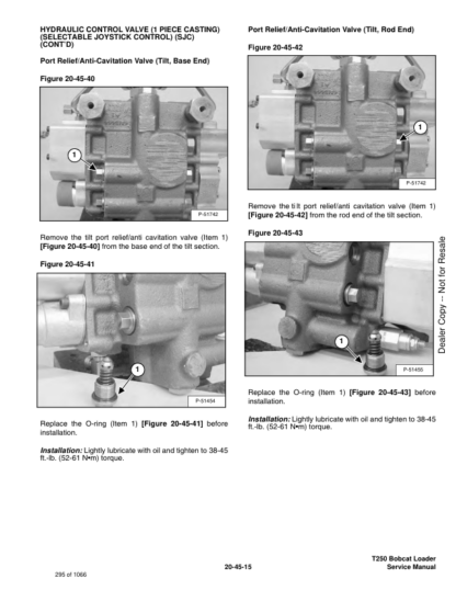 Bobcat T250 Skidsteer Service Manual 5256 5257 - Image 7