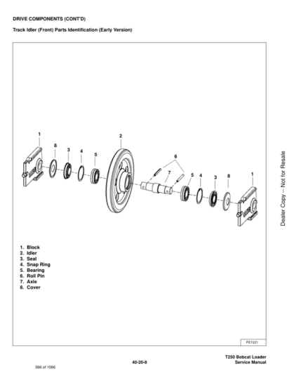 Bobcat T250 Skidsteer Service Manual 5256 5257 - Image 12