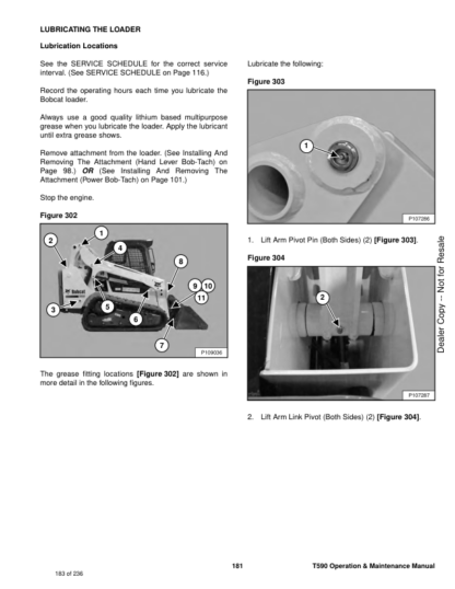 Bobcat T590 Compact Track Loader Operation Maintenance Manual - Image 11