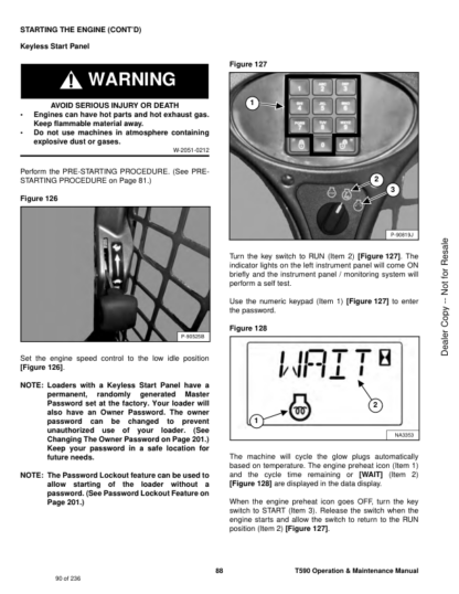 Bobcat T590 Compact Track Loader Operation Maintenance Manual - Image 16