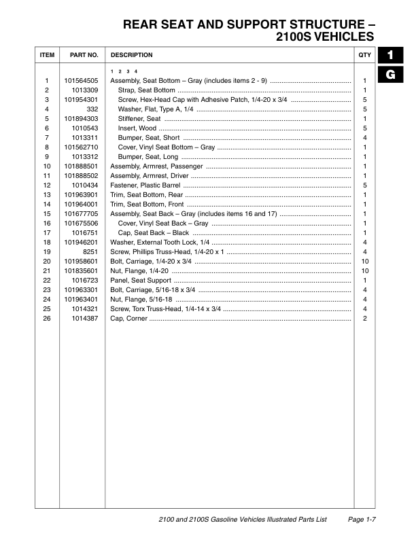 Bobcat Workmate 2100 2100S Illustrated Parts List - Image 10