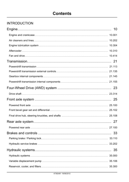 CASE 1021F 1121F Tier 2 Wheel Loader Service Manual - Image 3