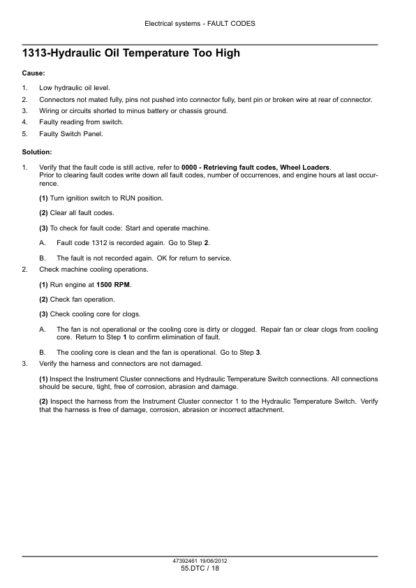 CASE 1021F 1121F Tier 2 Wheel Loader Service Manual - Image 8