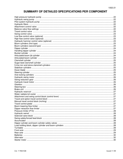 CASE 1188 Crawler Wheeled Excavator Service Manual - Image 12