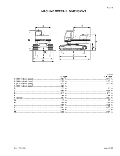 CASE 1188 Crawler Wheeled Excavator Service Manual - Image 9