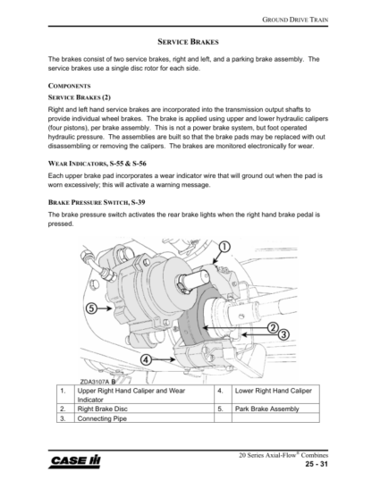 CASE 20 Series Axial Flow Combine Service Training Manual - Image 7