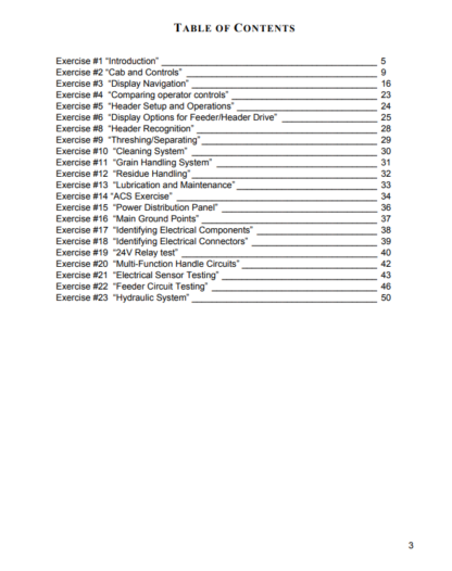 CASE 20 Series Axial Flow Combine Service Training Manual - Image 4