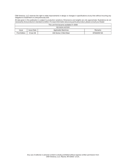 CASE 430 Series 3 Skid Steer Parts Catalog - Image 3