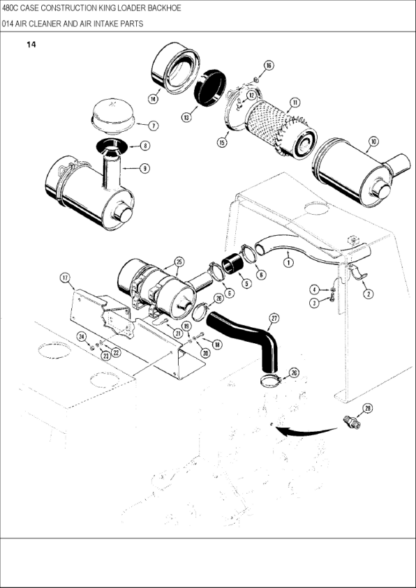 CASE 480C Construction King Backhoe Parts Catalog Manual - Image 3