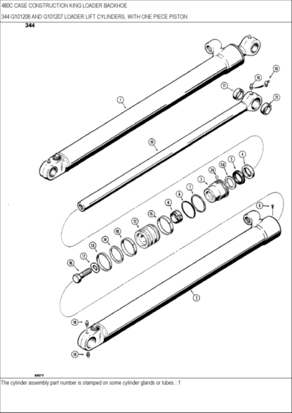 CASE 480C Construction King Backhoe Parts Catalog Manual - Image 11