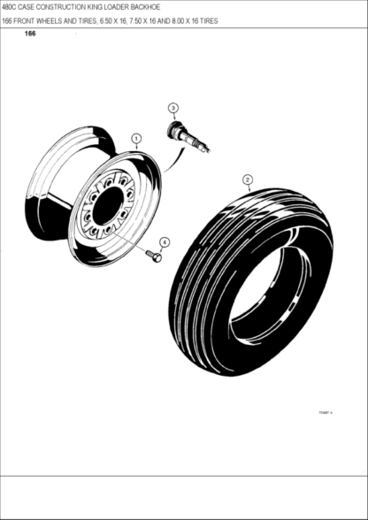 CASE 480C Construction King Backhoe Parts Catalog Manual - Image 10