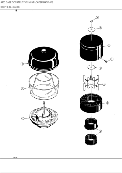CASE 480C Construction King Backhoe Parts Catalog Manual - Image 4