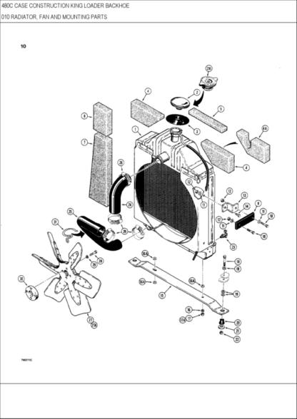 CASE 480C Construction King Backhoe Parts Catalog Manual - Image 6