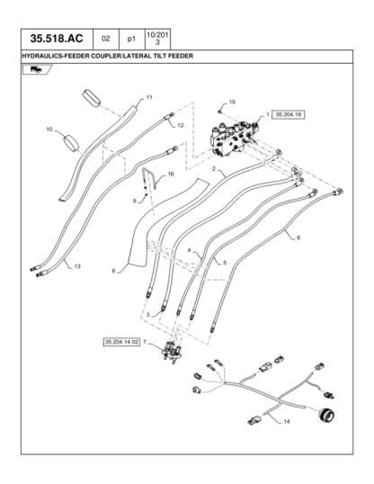 CASE 5130 6130 7130 Combine Common Cab Parts Catalog - Image 11