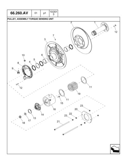 CASE 5130 6130 7130 Combine Common Cab Parts Catalog - Image 15