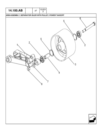 CASE 5130 6130 7130 Combine Common Cab Parts Catalog - Image 9