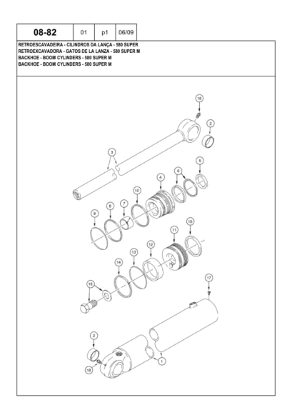 CASE 580M 580 Super M Series 3 Loader Backhoe Parts Catalog - Image 10
