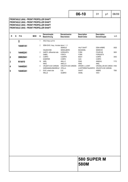CASE 580M 580 Super M Series 3 Loader Backhoe Parts Catalog - Image 9