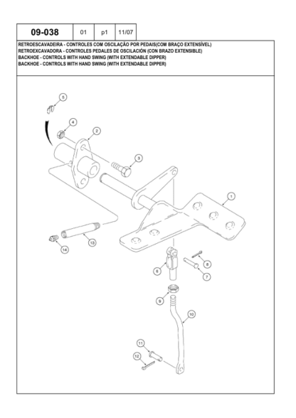 CASE 580M 580 Super M Series 3 Loader Backhoe Parts Catalog - Image 11