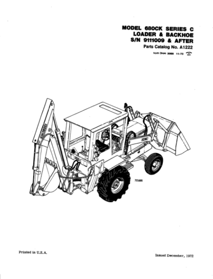 CASE 680CK Series C Loader Backhoe Parts Catalog - Image 2