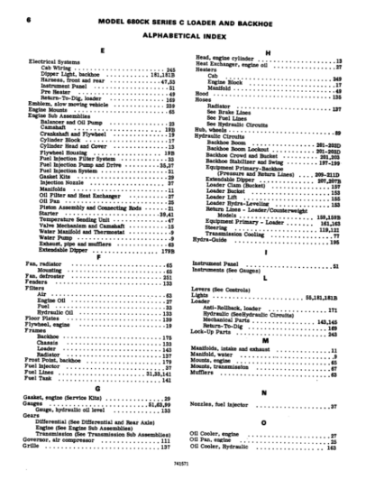 CASE 680CK Series C Loader Backhoe Parts Catalog - Image 5