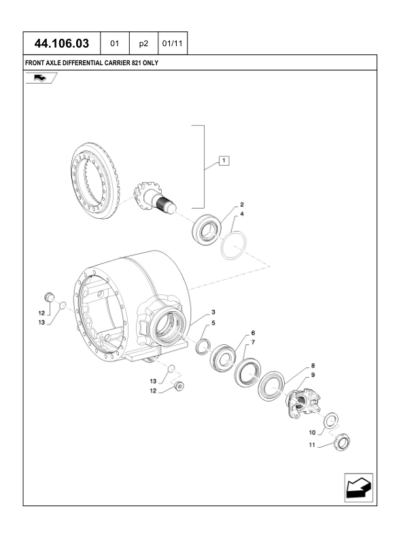 CASE 821F 921F Wheel Loader Tier IV Parts Catalog - Image 11