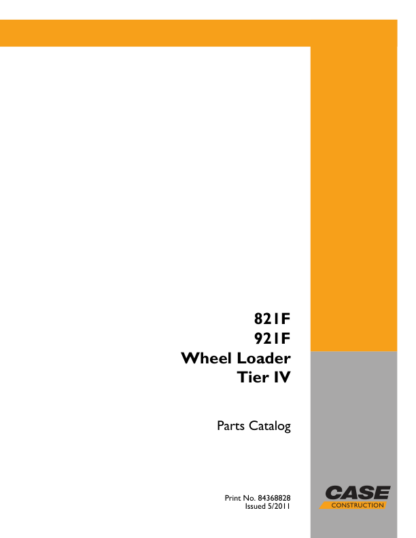 CASE 821F 921F Wheel Loader Tier IV Parts Catalog - Image 2