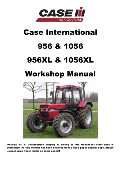 CASE 956 1056 XL Tractor Workshop Manual - Image 2