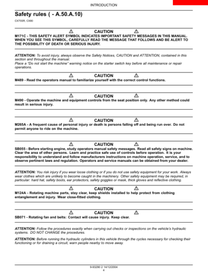 CASE CX75SR CX80 Excavator Repair Manual - Image 7