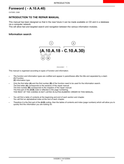 CASE CX75SR CX80 Excavator Repair Manual - Image 6