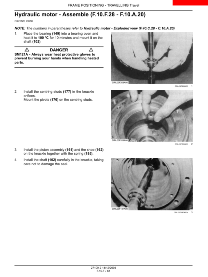 CASE CX75SR CX80 Excavator Repair Manual - Image 8