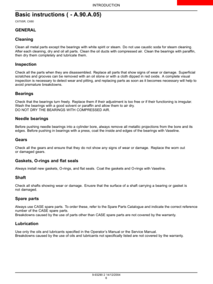 CASE CX75SR CX80 Excavator Repair Manual - Image 4