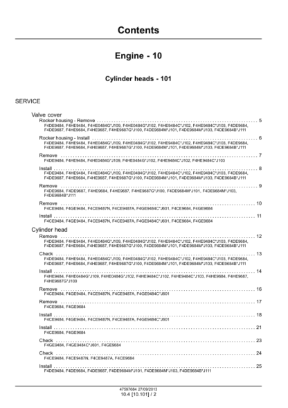 CASE F4CE F4DE F4HE F4GE Tier 3 Engine Service Manual - Image 10