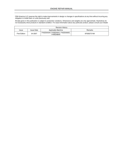 CASE F4GE9454H F4GE9454J F4GE9484D F4HE9484A Engine Repair Manual - Image 3
