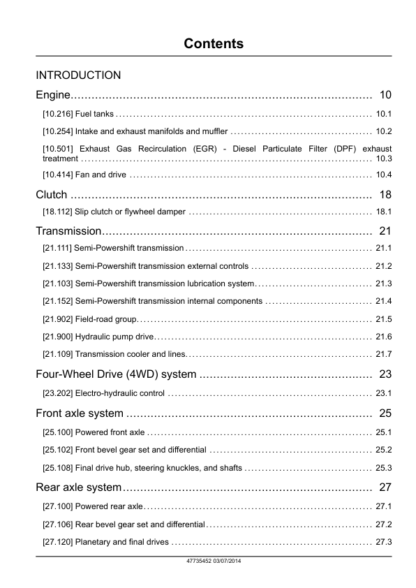 CASE Farmall 95U 105U 115U Pro EP Tractor Service Manual - Image 5