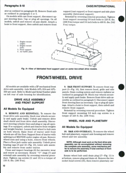 CASE IH 385 485 585 685 885 Tractor Shop Manual - Image 4