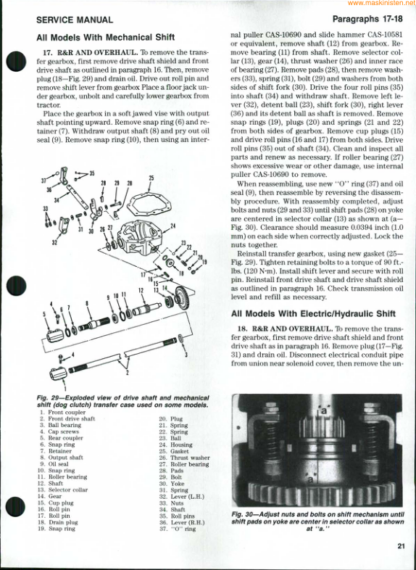 CASE IH 385 485 585 685 885 Tractor Shop Manual - Image 9