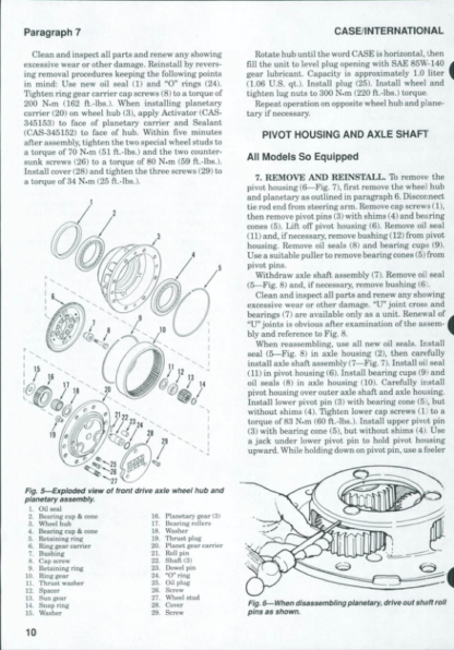 CASE IH 5120 5130 5140 Tractor Shop Manual - Image 3