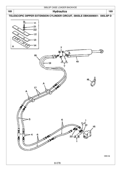 CASE IH 595 SLE 595 SLP Backhoe Loader Parts Catalog - Image 14