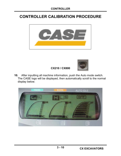 CASE IH CX130-240 Excavator Service Training Manual - Image 9