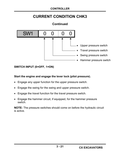 CASE IH CX130-240 Excavator Service Training Manual - Image 10