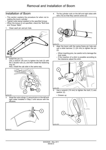 CASE IH CX250C CX250C LR Crawler Excavator Service Manual - Image 4