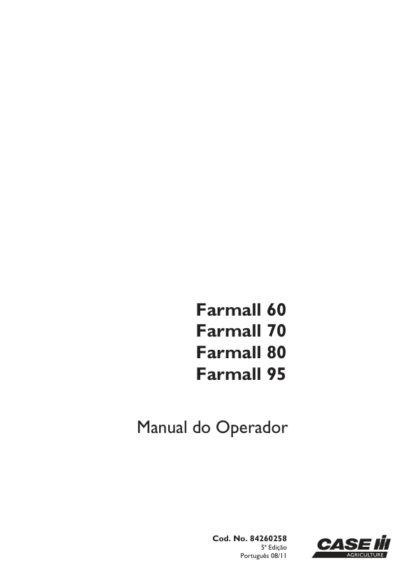 CASE IH Farmall 60 70 80 95 Tractor Operator Manual - Image 3