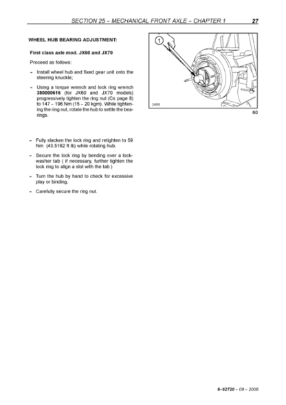 CASE IH JX60 JX70 JX80 JX90 JX95 Tractor Service Manual - Image 13