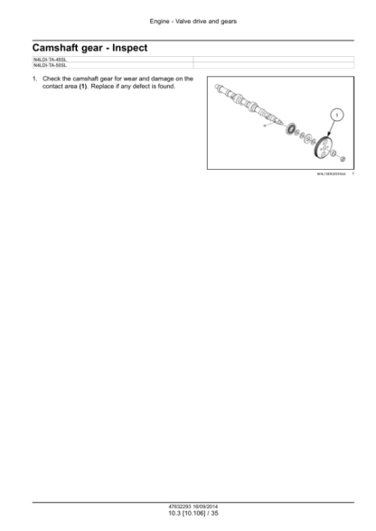 CASE N4LDI N844L N844LT Series Engine Service Manual - Image 14