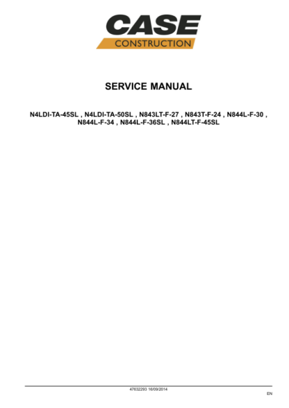 CASE N4LDI N844L N844LT Series Engine Service Manual - Image 3