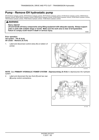 CASE SRI130-175 SV185-300 TR270-380 Skidsteer Service Manual - Image 5